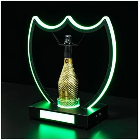Trono de champanhe verde de ferro forjado estandes de trono de champanhe, craque de barra de barra de pá, colorido recarregável