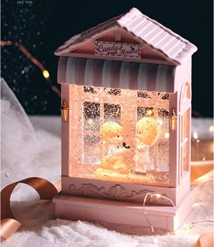 NC Presente embrulhando menino menina caixa de música criativa Night Light Decoration With Night Light Music namorada filha esposa Grand Girl Day Gift