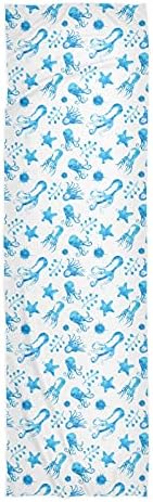 Dallonan Sport Towels Ginásio Ocura aquarela e Toalhas de treino azul de estrela do mar azul para suor de ginástica, toalhas de
