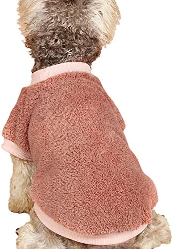 Camis de cachorro Floralby lavável Teddy Dog de 2 pernas de 2 pernas pet-pet de inverno vestimenta respirável textura delicada rosa m