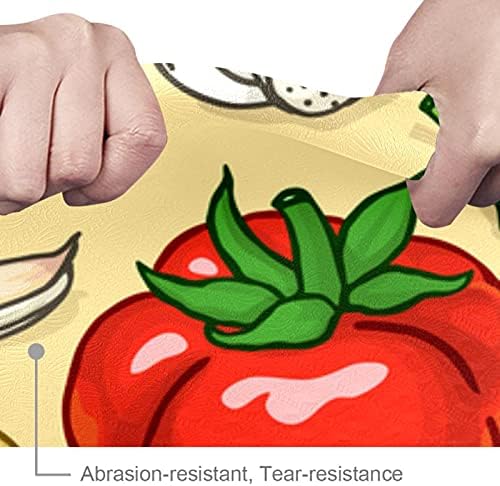 Tapete de ioga extra grosso de 6mm, cenoura vegetal Tomato impressão de tomate ecologicamente correto TPE TATS Pilates tapete
