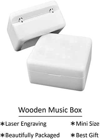 Sinzyo Vintage Wood Mecanismo esculpido Caixa musical Wind Up Music Box Presente para o Natal Merry Go Round Of Life Music Box