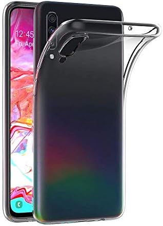 Maijin Case for Samsung Galaxy A70 Soft TPU Rubber Gel Frocumper Topa traseira transparente