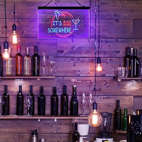Dvtel Bar Decor Néon Sinal, Luzes noturnas de coquetel personalizadas Luzes de neon de acrílico, placa luminosa pendurada