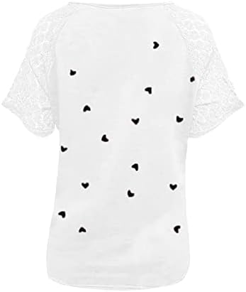 Ladies Feather Patchwork Blouse Graphic Tops camisetas camisas de manga curta Crewneck Lace Spandex Blouse 4p