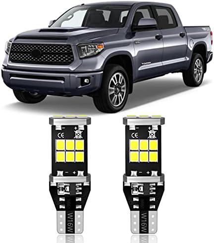 Mealam T15 921 912 906 LED BULS 2835 CHIPSETS COMPATÍVEL COM 2007 2008 2009 2010 2012 2012 2013 Toyota Tundra Back Up Lights Reverse