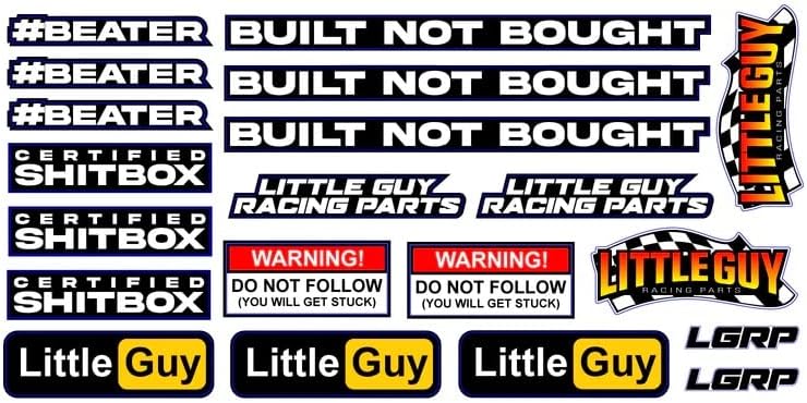 Little Guy Racing Trench King M/T 1,0 polegada compatível com 1/24 RC AXIAL SCX24, RGT, ELEMENTO, ENDURO, URUAV, Black,