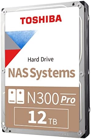 Toshiba N300 Pro 12 TB BUMENTO DE INTERIOR NAS DE 3,5 polegadas de 300 TB Taxa de carga de trabalho CMR SATA 6 GB/S 7200 rpm 512