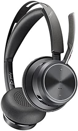 Poly - Voyager Focus 2 Office USB -A - fone de ouvido Bluetooth Dual -Ear