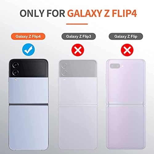Kudex Galaxy Z Flip 4 Caixa de carteira com suporte de cartão, Caixa Samsung Galaxy Z Flip 4 For Women Girl, Padrão de