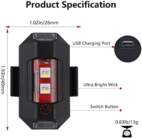 Yfrauto LED LUZES ANTI-COLISÃO LUZES STROBELO