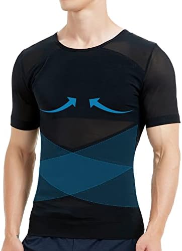 Isup masculino Shaper Shaper Camisa de peito de compressão