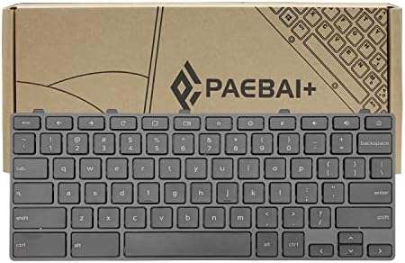 PAEBAI+ Teclado do laptop de substituição Sem luz de fundo para Dell Chromebook 11 3100 5190 com o layout dos EUA