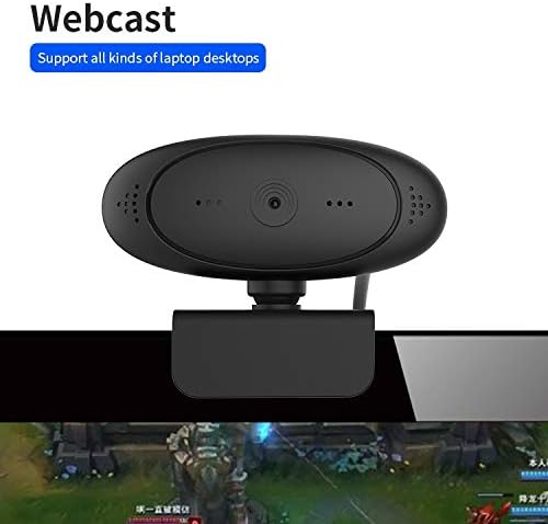 Câmera de computador 360 ° Girando HD 1080p Webcam Câmera da web de foco automático para desktop para laptop para PC para transmissão