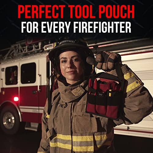 Motis Fire Pocket Organizer Pouch com alça de transporte de correias, organizador de bolsa de ferramentas durável para ferramentas de bombeiro, bolsa de kit de ferramentas, equipamento não incluído
