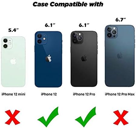 UCOLOR CASE Compatível com iPhone 12 Pro/iPhone 12 Conclusão híbrida brilhante e elegante TPU Soft TPU para iPhone 12/12 Pro