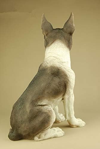 Zamtac size grande decoração de cães resina artesanato imitação de escultura em madeira decorações de casas de origem lembranças