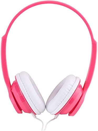 Fones de ouvido de orelha para smartphones, aparelhos de som e computadores fúcsia design versátil - rosa