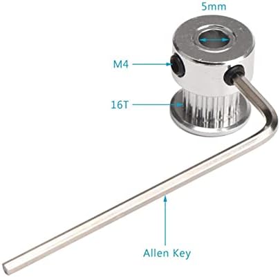 Polinas de cinto de tempo de ljianing peças da impressora 3D GT2 Polia de tempo 16 dente 2gt 20 dentes Bore de alumínio 5 mm 8mm