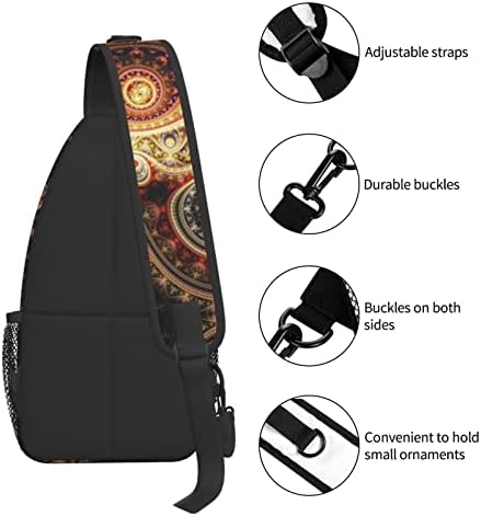 Koikvs Sling Crossbody Backpack Sling Saco para homens Mulheres Daypack, Sling Bag com porta -mamadeira para viajar