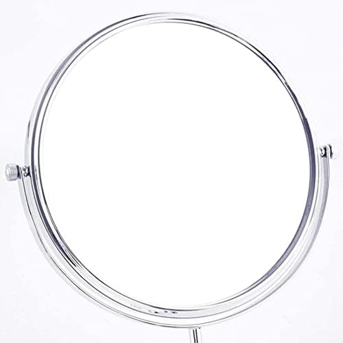 Zaahh 8 '' portátil aço inoxidável de aço duplo lisfício espelho de maquiagem de maquiagem de banheiro 3x espelho comestível montado