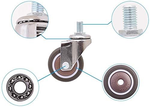 Yiwango Caster Wheels Cadeira de escritório Castor Cadeira de borracha Substituição Cadeira de borracha Fosed Casters