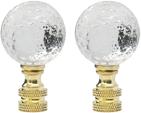 Lâmpada de vidro de cristal botão de tampa de tampa, botões de diamante para tons de lâmpada, finial do parafuso superior para