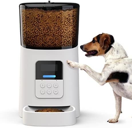 WXBDD Automático alimentador de animais 6L Distribuidor de alimentos inteligentes de cachorro/gato com controle de porção