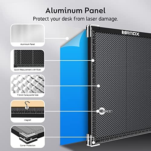 Urmax Honeycomb Bed Laser, cortador de laser 19,68x 19,68x 0,87 polegada Honeycomb Painel de trabalho Conjunto para CO2