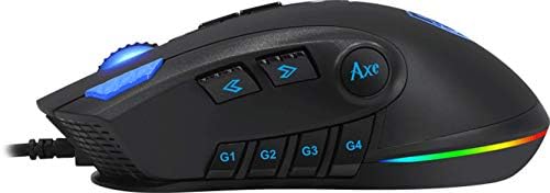 Sades Ax Mouse Gaming Mouse: 12 botões programáveis, retroilumentos de RGB, 6 níveis ajustáveis ​​de DPI, sensor óptico de aderência