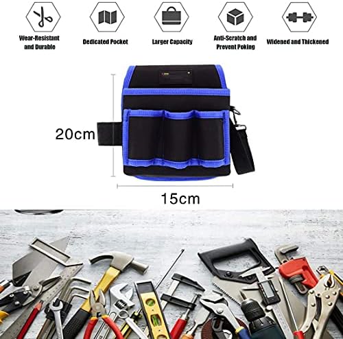 MMDSG Oxford Ploth Tool Saco, bolso da cintura com cinto ajustável, cinto de ferramentas para eletricista, construção, carpinteiro,