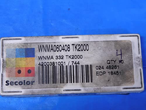 4pcs Novo Seco WNMA 332 WNMA060408 Inserções de carboneto TK2000 - MB12150BW2