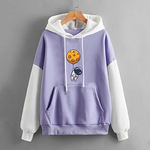 Beuu Women Casual Fropo Fropo Gráfico Kawaii Anime Papuzes com moletons com capuz de bolso com capuz para adolescente