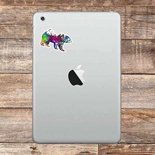 California Bear Galaxy Sticker California Vibes Adesivos - Adesivos para laptop - Decalque de vinil de 2,5 polegadas -