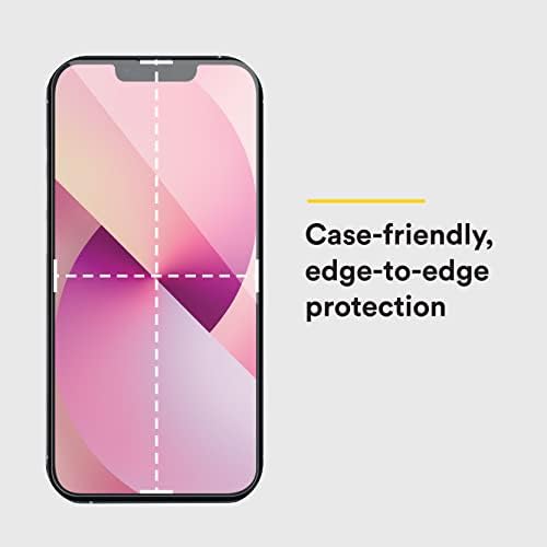 Bodyguardz Pure 3 Protetor de tela de privacidade para iPhone 14 Pro, tecnologia de privacidade bidirecional com força máxima 9H Anti-spy vidro temperado, instalação fácil, sensibilidade perfeita para toque