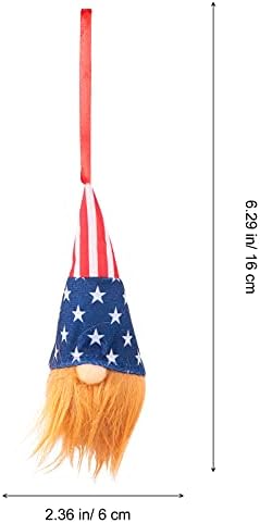 Cabilock 2pcs Gnome patriótico Presidente americano Presidente Americano Decoração Eleitoral Veteranos Dia Presente Handmade