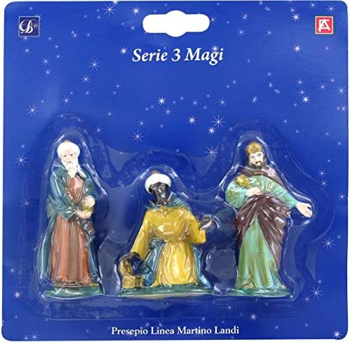Ferrari & Arrighetti Nativity Scene Set: Three Wise Men - Martino Landi Collection - 9cm / 3,54in Linha