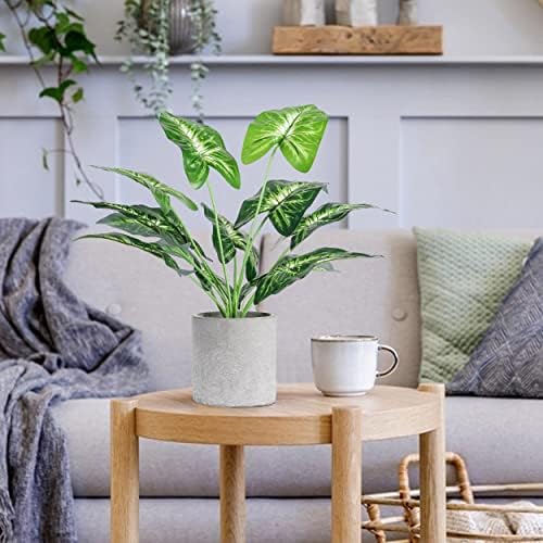 Wukoku 16 pequenas plantas falsas em vasos artificiais Plantas falsas plantas de mesa para casa de escritório em casa