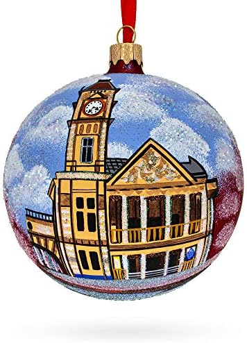 Galeria de Museu e Arte de Birmingham, Ornamento de Natal de Bola de Vidro do Reino Unido 4 polegadas