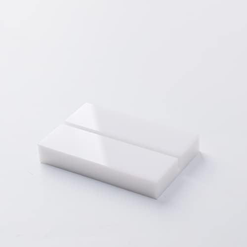 Uniqoooo 3 Stand acrílico branco | 3mm Stands de casamento de slot, perfeito para casamento, número de mesa, exposição,