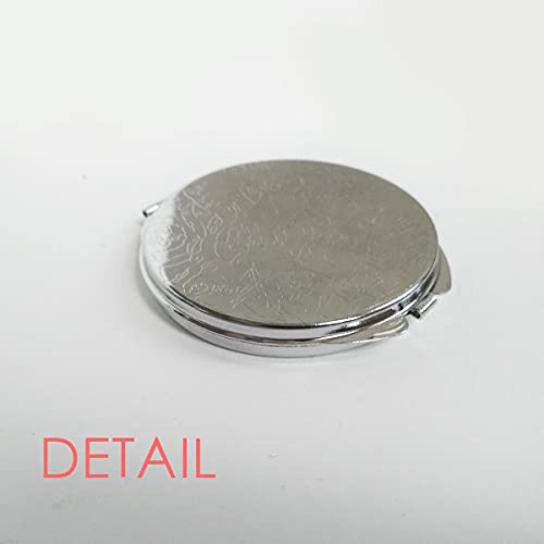 Paisagem da Itália A torre inclinada de Pisa Hand Compact Mirror Round Pocket Portable Pocket Glass