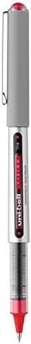 canetas de rollerball de visão uniball com ponto fino de 0,7 mm, vermelho, 12 contagem