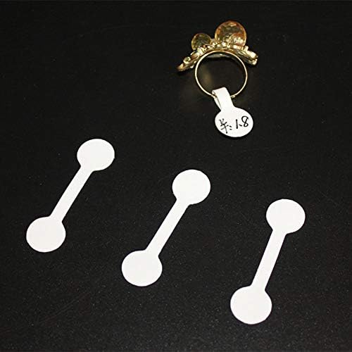 NX GARDEN 200PCS Jóias de joias em branco Preço Tags de colar Jóias de jóias Rótulos de papel adesivos de papel formato