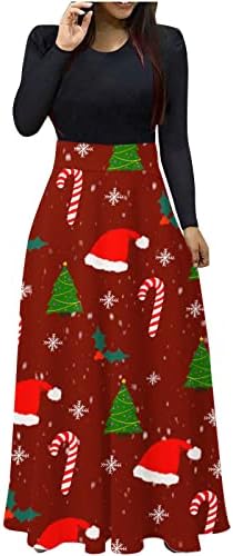 Vestidos para mulheres 2022 plus size maxi swing vestido moda 3d natal de Natal praia casual sundress para festa de natal