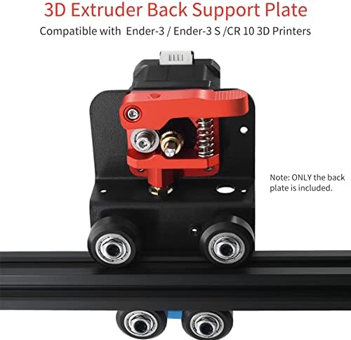 Extrusão de impressora 3D HUIOP, Atualize a placa traseira de suporte de extrusão curta de artro curto, compatível com Ender-3 / Ender-3 S / CR 10 Printers 3D