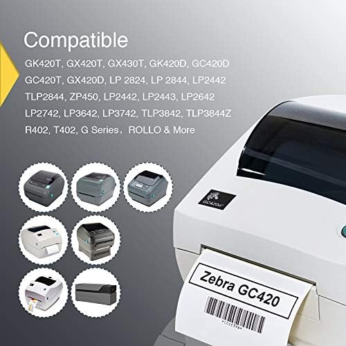 BETCKEY - 1 x 1 Código QR quadrado Etiquetas compatíveis com zebra e mais impressora de etiquetas, adesivo premium e perfurado [10 rolos, 13800 rótulos]