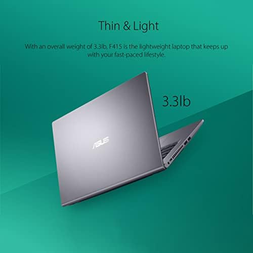 ASUS VivoBook 14 Slim Laptop Computer, Display IPS FHD de 14 , processador Intel Core i3-1115G4, 4 GB DDR4, 128 GB PCIE SSD, leitor