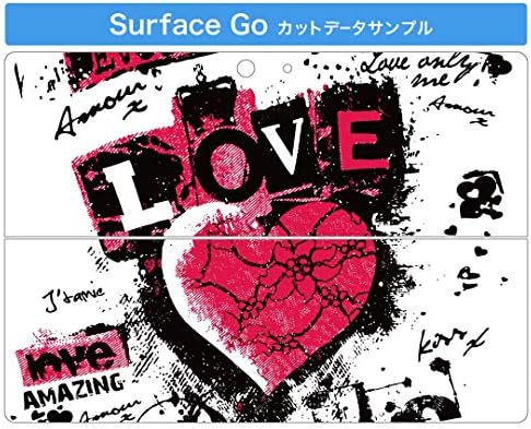 capa de decalque igsticker para o Microsoft Surface Go/Go 2 Ultra Thin Protective Body Skins 001094 Heart Rock