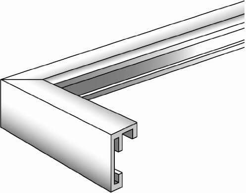 Walther Design AJ440S Cadeira, quadro de alumínio 15.75x15.75 polegadas, prata