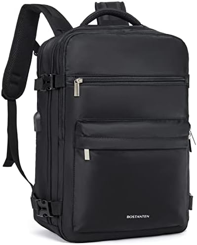 Mochila Bostanten Travel for Women- Flight aprovado pelo vôo Carry On Backpack, Backpack de 15,6 Laptop Backpack Large